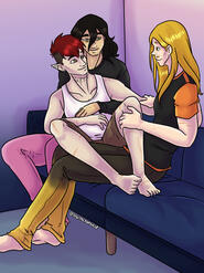 Aizawa x Present Mic x OC